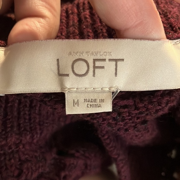 Loft Open Stitch Sweater, Medium - Picture 5 of 6